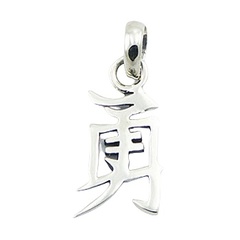 Feng Shui Jewelry Chinese Character Courage Pendant