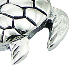 Sterling Silver Turtle Charm Pendant Ornamented Turtle by BeYindi 2