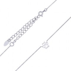 Figure Paw Of Puppy Silver Chain Bracelet by BeYindi