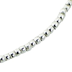 Tibetan Spiral Silver Charm and Small Beads Macrame Bracelet 3