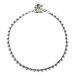 Sterling Silver Highly Polished Spheres Chic Anklet Chain by BeYindi