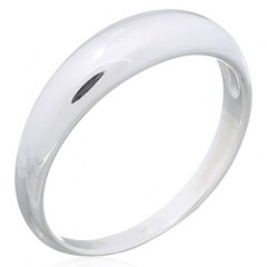 925 Sterling Silver Dome Plain Ring by BeYindi