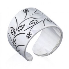 925 Silver Plain Rings Featured Plants Of Spring
