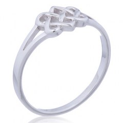 Intertwined Sterling Silver Knot  Ring by BeYindi