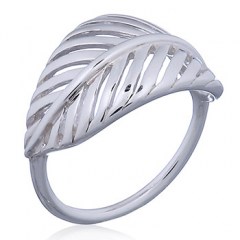 Open Fern 925 Sterling Silver Ring by BeYindi