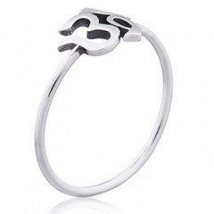 Om Symbol 925 Sterling Silver Ring by BeYindi