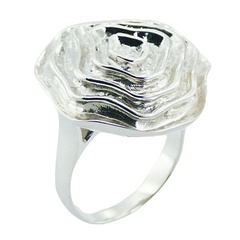 925 Sterling Silver Designer Ring Superb Floral Silver Jewelry by BeYindi