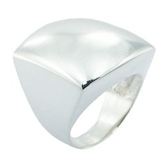 Bold Plain 925 Sterling Silver Ring Minimalistic Design by BeYindi