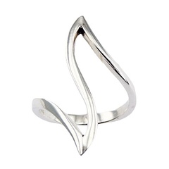 Plain Sterling Silver Designer Ring Fine Winding Band