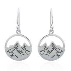 Volcanos Of Australia In Sterling Silver Dangle Earrings by BeYindi