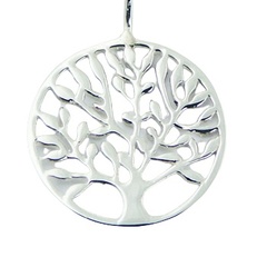 Casted Openwork Sterling Silver Tree of Life Drop Earrings by BeYindi 