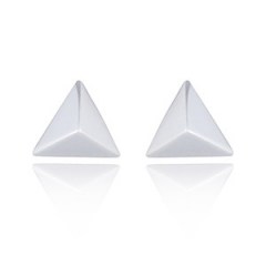 Sterling 925 Triangle Stud Earrings by BeYindi 