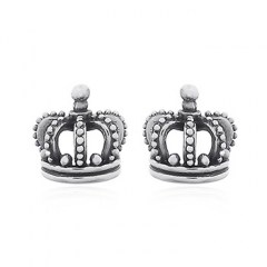 Wholesale 925 Silver Crown Stud Earrings