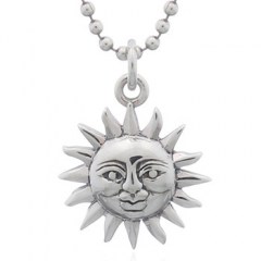 Smiling Sun Sterling 925 Silver Pendant