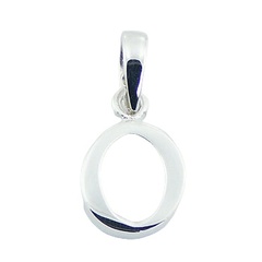 Letter O Sterling Silver Pendant Planet Silver Designer Jewelry