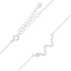 Charming Snake 925 Silver Chain Necklace by BeYindi 