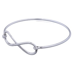 925 Silver Bangle Infinity Symbol Bracelet