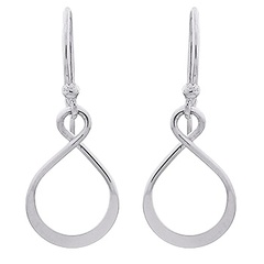 Sterling Silver Infinity Dangle Earrings Exuberant Shine by BeYindi