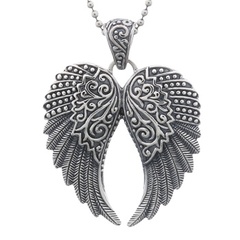 Gothic Angel`s Wings Silver 925 Pendant