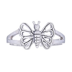 Casted Sterling Silver Openwork Butterfly Toe Ring by BeYindi 