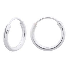 Mini Silver Wire 925 Hoop Earrings by BeYindi 