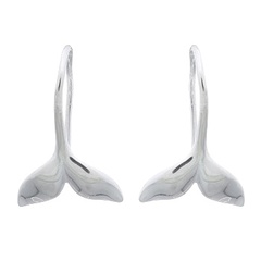 Whale Tail Silver Plated 925 Drop Earrings by BeYindi