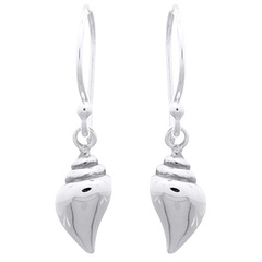 Nutmeg Shell 925 Sterling Silver Dangle Earrings by BeYindi