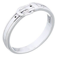 Belt Designed 925 Sterling Silver Rings