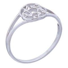 Celtic Knot Circle 925 Silver Ring