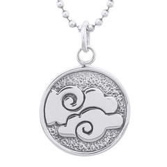 Clouds On Sterling 925 Silver Pendant