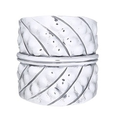 Ornate 925 Silver Leaf Ring by BeYindi 