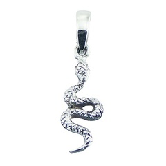 Ornamented Chinese Zodiac Sterling Silver Snake Pendant by BeYindi