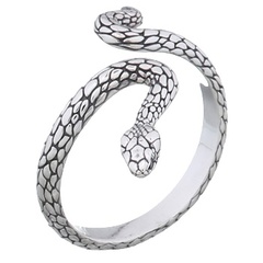 Anaconda Snake Open Ring 925 Silver by BeYindi