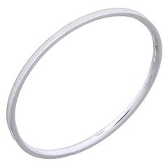 White Enamel Sterling Silver Plain Stack Ring by BeYindi