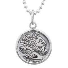 Rare Ancient Greek Coin Pendant Sterling Silver by BeYindi