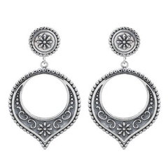 Stunning Ethnic Bohemian Stud Earrings 925 Silver by BeYindi