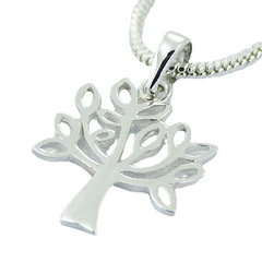 Designer sterling silver airy olive tree pendant by BeYindi 2