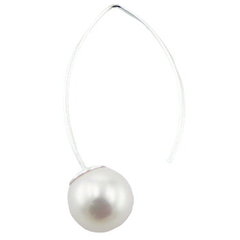 Imitation Pearls On Generously Curved Silver Stick Hangers by BeYindi 2