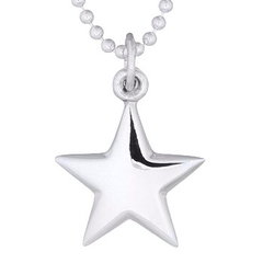 Classic Lucky Star Sterling Silver Pendant by BeYindi