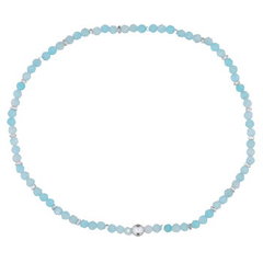 Stretchable Amazonite With Sterling Silver Bracelet by BeYindi