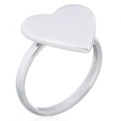 Perfectly Heart Shaped Ring Sterling Silver by BeYindi