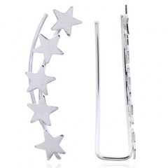 Classic Five Stars Ear Line Sterling Silver by BeYindi 