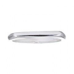 Plain Thin Bar Sterling Silver Stacking Ring by BeYindi 
