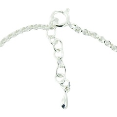 925 Silver Chain Bracelet with Round Turquoise Gemstone 3