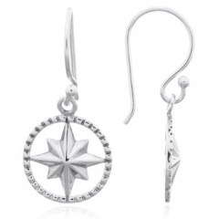 Twinkle Polygon Star Dangle Earrings 925 Sterling Silver by BeYindi 