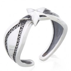 Splendid Shine Star 925 Sterling Silver Open Ring by BeYindi