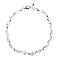 925 Sterling Silver Rollo Chain Bracelet Basic For Charms 