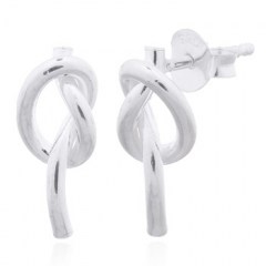 925 Sterling Silver Knot Stud Earrings by BeYindi