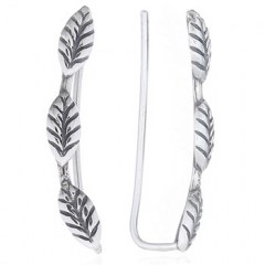 Leaf Tribal Style Ear Lines 925 Silver by BeYindi