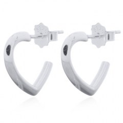 Classy Hook Style Ear Stud Earrings 925 Silver by BeYindi